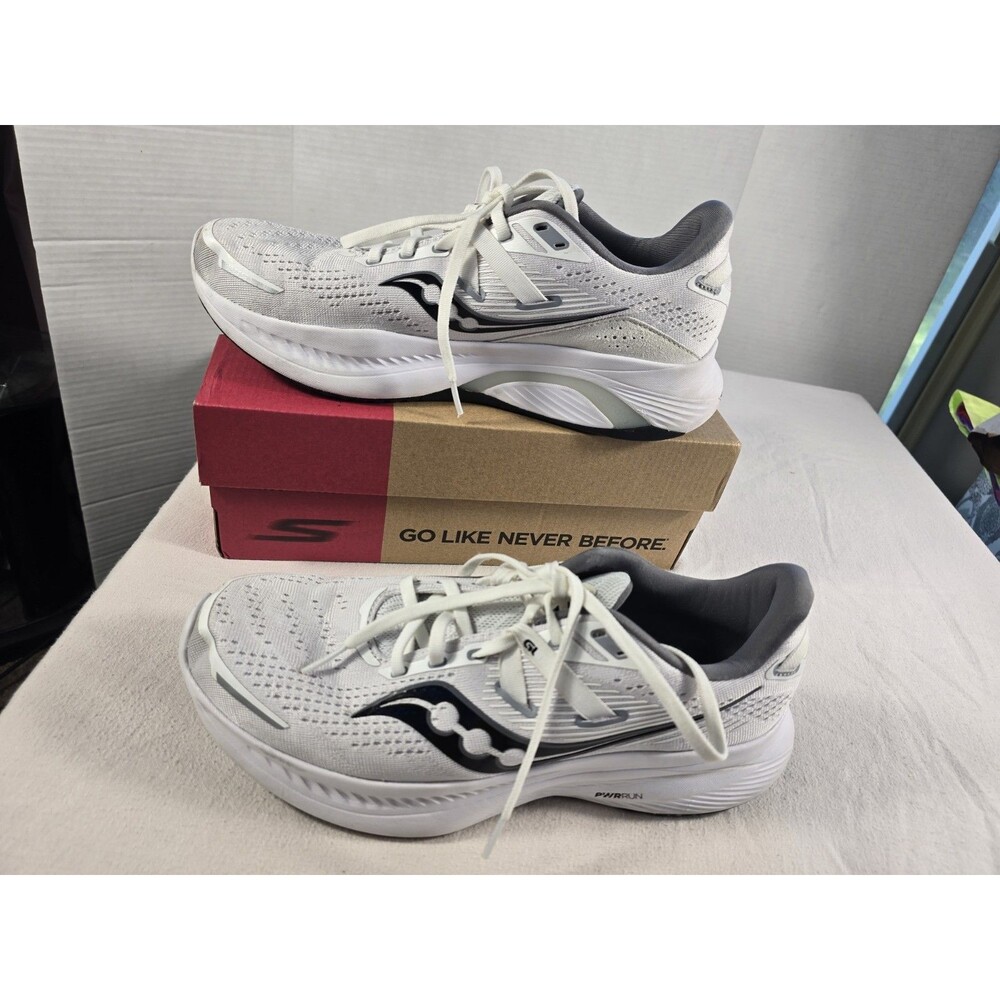Saucony Guide 16 Mens Running Shoes White Silver S20810-11 Size 9 - Picture 6 of 16